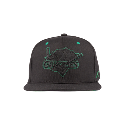 HAT: Tonal Green outline  Bear on under visor